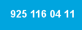 925 116 04 11 925 116 04 11